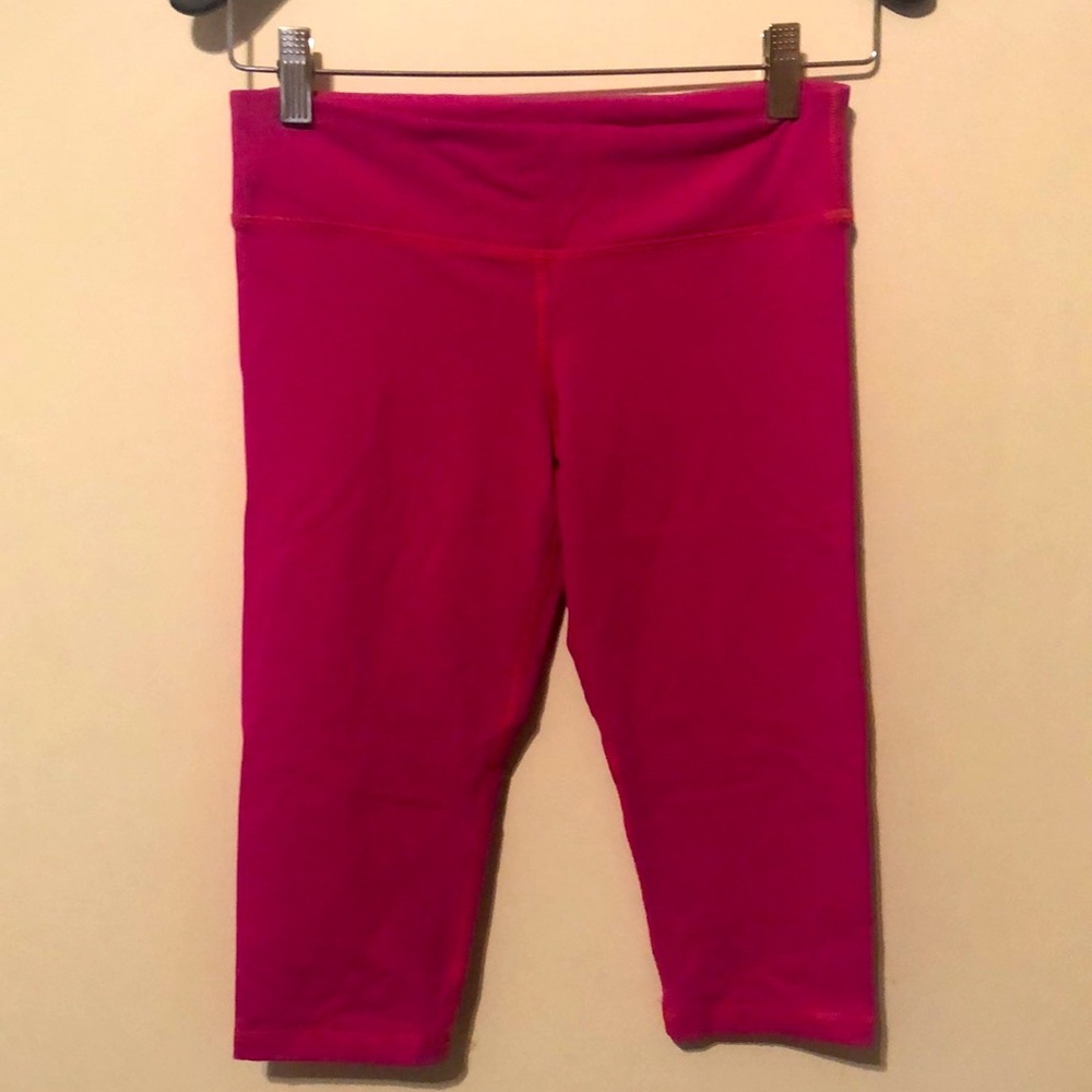 American Apparel pink sport leggings. Size medium